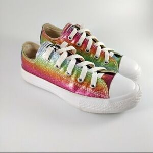 Converse Chuck Taylor All Star Low Top Rainbow Glitter Sneakers